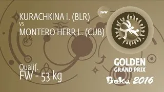 Qual. FW - 53 kg: I. KURACHKINA (BLR) df. L. MONTERO HERR (CUB), 12-10