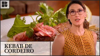 Kebab de cordeiro com pão de frigideira caseiro | Paola Carosella | Alma de Cozinheira