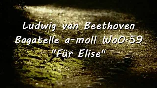 BEETHOVEN "Für Elise" - Bagatelle a-moll WoO 59