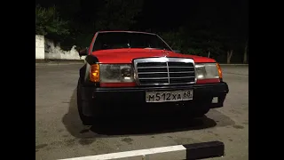 w124 .установка крыльев е500 из стеклопластика ,регулировка капота W124