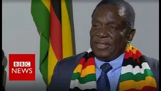 Zimbabwe President Mnangagwa says country is 'safe' - BBC News