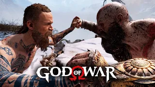 GOD OF WAR PC - Kratos vs The Stranger Boss Fight (4K ULTRA)