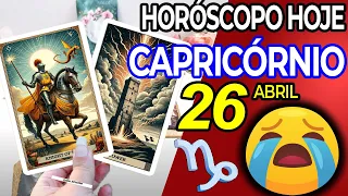 😖PREPARE-SE PARA CHORAR COM ISSO 😭 Capricórnio ♑ 26 abril 2024 | Horoscopo do dia de hoje ♑ Tarot