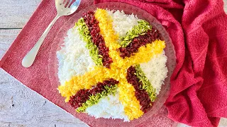 Authentic Persian Saffron Rice Recipe (Abkesh Method) - Basmati Rice!