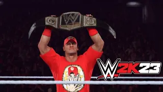 WWE 2K23 - John Cena  VS Brock Lesnar  | SummerSlam WWE World Heavyweight Championship PC (4K60p)