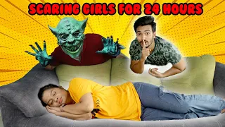 Scaring Girls For 24 Hours | Scary Pranks 24 Hours | Hungry Birds