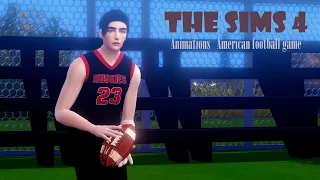 Sims 4 Animations |  American football game  (DOWNLOAD)