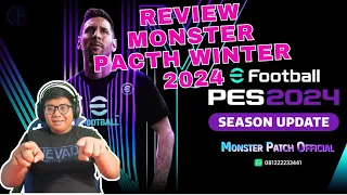 Review & Gameplay PES MONSTER PATCH WINTER TRANSFER 2024 PS4 HEN Indonesia‼️