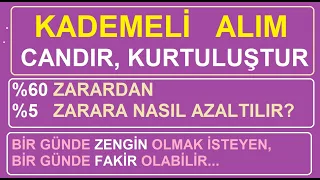 KADEMELİ ALIM  | HİSSELERDE ZARARDAN NASIL KURTULUNUR ? SABIR ÖNEMLİ  #BORSA #HİSSE #stockmarket