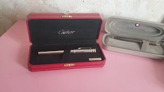 Набор фирменных ручек&визитниц Cartier, Seaffer, Parker