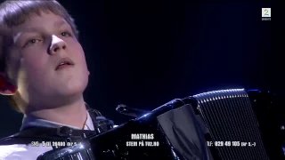 Mathias Rugsveen (accordion) semifinale Norske Talenter