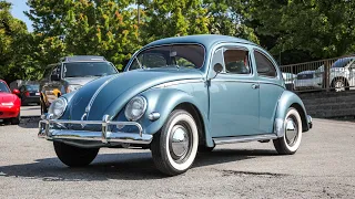 1955 VW Beetle Walk Around and Start Up Video...36hp Volkswagen WOW!