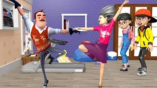 Scary Teacher 3D - Nick Tani and Hello Neighbor MISS UNIVERSE Gameplay animation Funny | VMAni