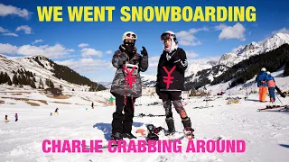 we went snowboarding...