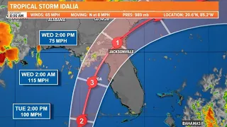 Hurricane tracking live | Where & when Tropical Storm Idalia will make landfall