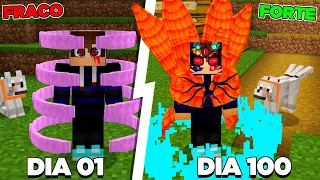 SOBREVIVI 100 DIAS NO NARUTO! - Minecraft O FILME