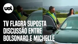 Bolsonaro e Michelle: TV Brasil flagra aparente discussão entre presidente e primeira-dama