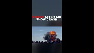 Caught on camera: Air show crash kills 6 #shorts