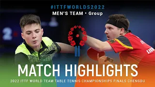 Highlights | Alan Kurmangaliyev (KAZ) vs Ricardo Walther (GER) | MT Grps | #ITTFWorlds2022