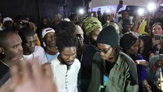 Chronixx entering the stage (Live in Kingston)