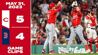 Game Clips 5-31-23 Reds beat Red Sox 5-4