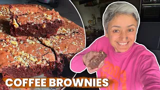 COFFEE and WALNUT BROWNIES | Delicious little treat that you must try!