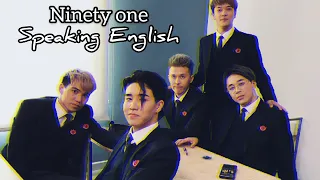 NINETY ONE SPEAKING ENGLISH |funny moments #2|QPOP 2018