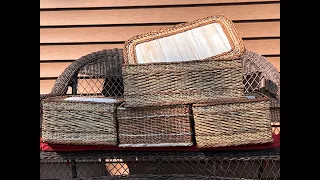 Newspaper weaving   Storage   box