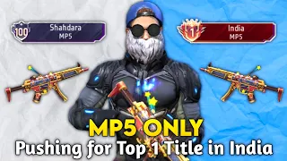 Pushing Top 1 Title in MP5 | Solo BR Rank Weapon Glory Push with Tips and Tricks | Ep-8