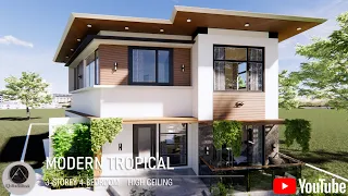 ASIAN INSPIRED MODERN TROPICAL HOUSE, PROPOSED CAVITE RESIDENCE, BY Q Architect