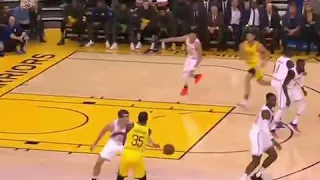 Klay Thompson needed four dribbles to score 43 point