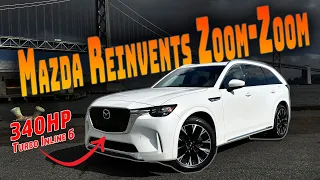 Wait, What? Mazda Made A BMW "Fighting" 3-Row SUV? | 2024 Mazda CX-90 First Drive Review