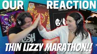 THIN LIZZY MARATHON COUPLE REACTION to Slow Blues/Johnny The Fox/Downtown Sundown/The Sun Goes Down