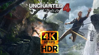 [Быстрое полное прохождение] UNCHARTED 4 Legacy of Thieves Collection - Часть 1 [4K HDR 60FPS] ПК