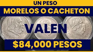 Todas las monedas de 1 pesó Cachetón o peso morelos de 1947, 1948 y 1949 Valen hasta $84,000 mil2023