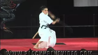 Caitlin Dechelle Traditional Sword Kata at 2012 Diamond Nationals Karate Tournament