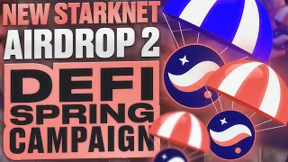 ⚠️ New Starknet Airdrop 2 🪂  DeFi Spring Campaign - Phase 1 Short Time #starknetairdrop #starknet