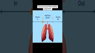 Can you pass the healthy lung test?😳 #shorts