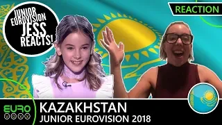 KAZAKHSTAN: Daneliya Tuleshova - Өзіңе сен (REACTION) | Junior Eurovision 2018