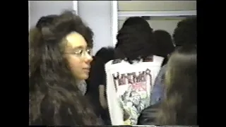 1992 Greek Manowarriors Greeting MANOWAR Upon Arrival In Athens (raw footage)