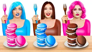 Crazy Color Challenge! Eating Only 1 Color Food For 24 HRS | Sweet Battle by RATATA BRILLIANT