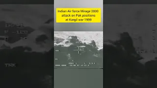 IAF Mirage 2000 Attack on Pak position 1999 Kargi #kargil #indianarmy #shorts