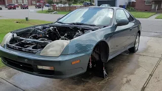 1997 - 2001 Honda Prelude Engine Bay Cleaning for JDM H22A Swap / Prep Part 2