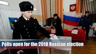 Live: Polls open for the 2018 Russian election  俄罗斯大选投票站的故事