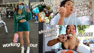 DAY IN MY LIFE LIVING ALONE IN LA *as an 18 year old* | shopping, cooking, GRWM, boy problems lol