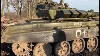 Russian military convoy ambushed by Ukranian forces