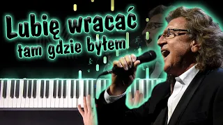 Lubię wracać tam, gdzie byłem - Zbigniew Wodecki | piano cover (NUTY)