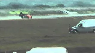 Underground Racing Twin Turbo Gallardo Crashes At 200+MPH Texas Mile