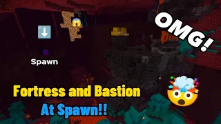 🔥[GOD SEED]🔥 Village, Bastion, Fortress, and Outpost at Spawn 🤯 | Minecraft Seed