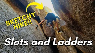 Ultimate Ladder Canyon Hike near Palm Springs: Slot Canyons and Ladders #CaliforniaHiking